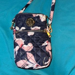 Nanette Lepore Floral Crossbody Sling Bag Extra Long Strap